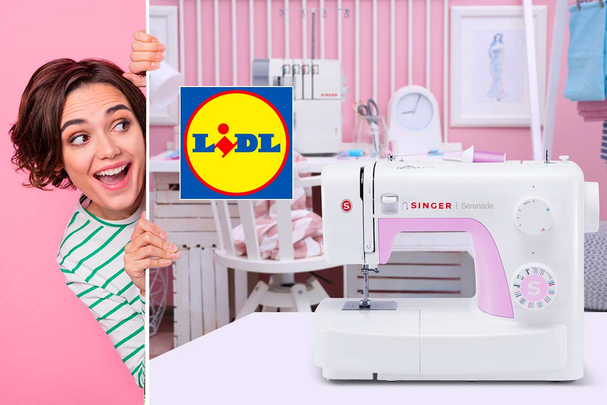 Da Lidl la macchina da cucire Singer bianco e rosa: quando anche un oggetto pratico arreda