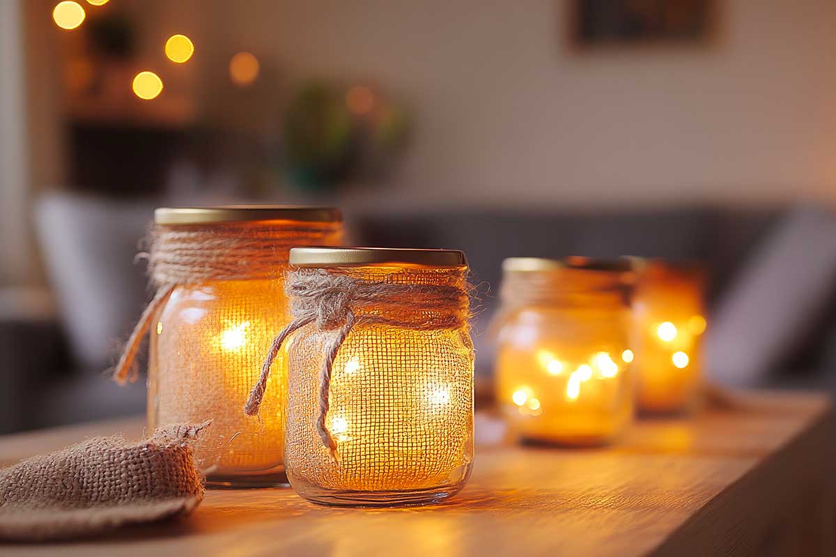 Riciclo creativo: barattoli, candele e piccoli gesti che scaldano casa
