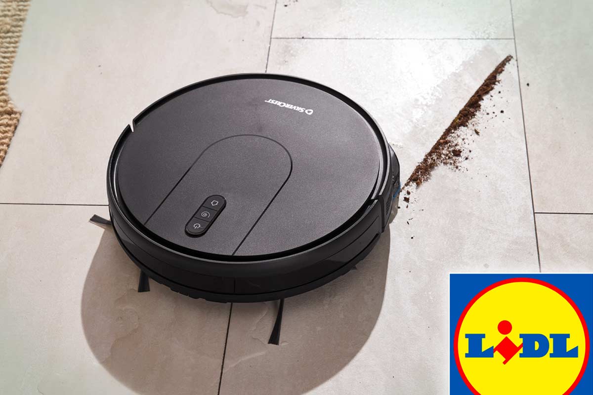 Robot aspirapolvere Silvercrest di Lidl: pulisce, lava e costa 99 euro