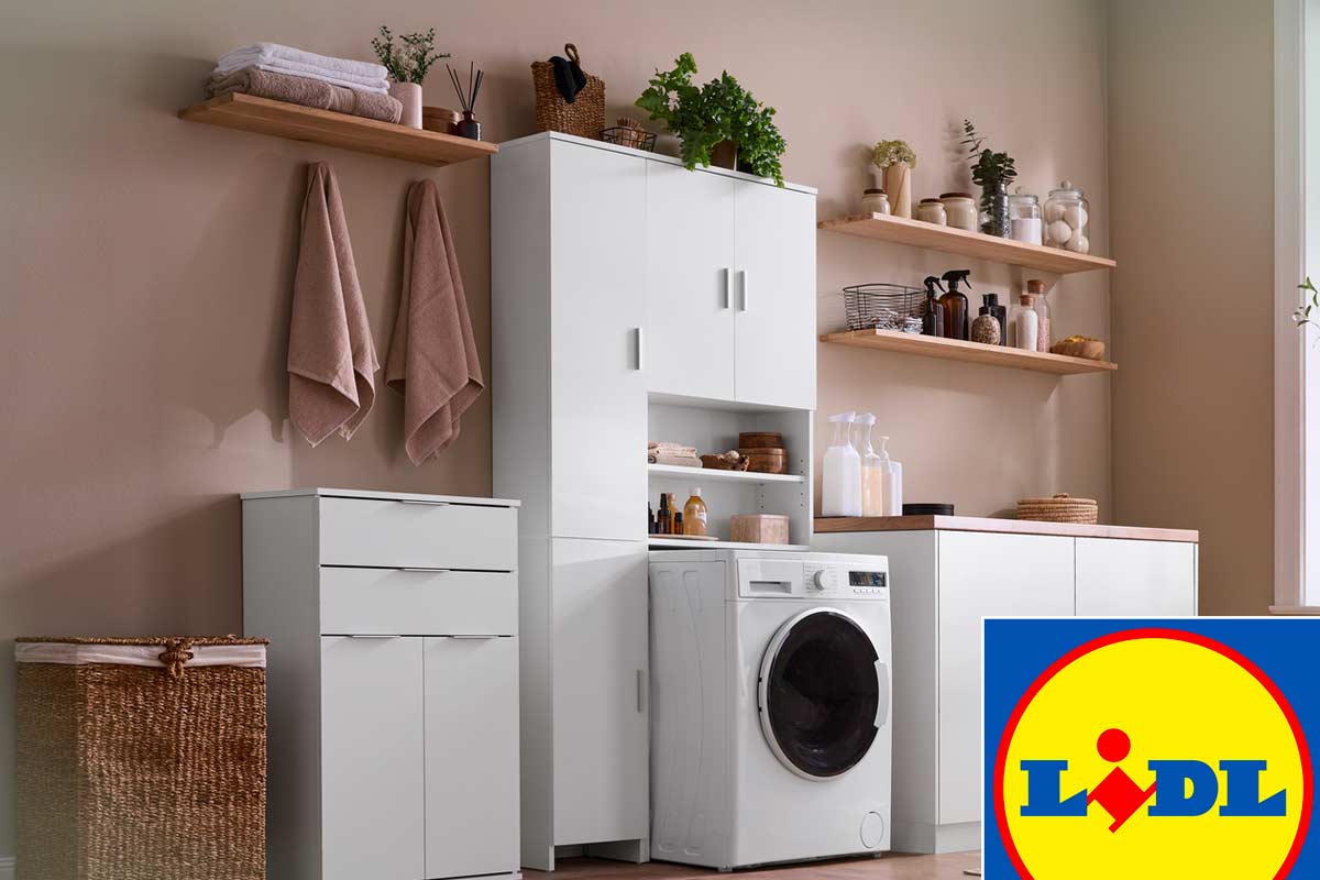 Mobile per lavatrice Lidl: quando lo spazio in bagno non basta più